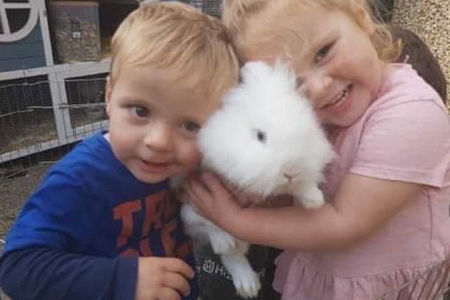 <p>A photo of three-year-old Jayden-Lee Lucas and four-year-old Gracie-Ann Wheaton</p>