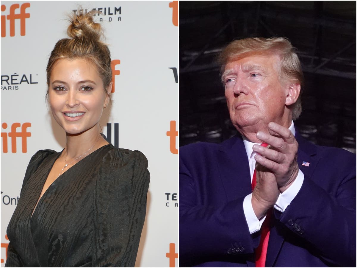 Fans confused to see Neighbours star Holly Valance at dinner with Trump