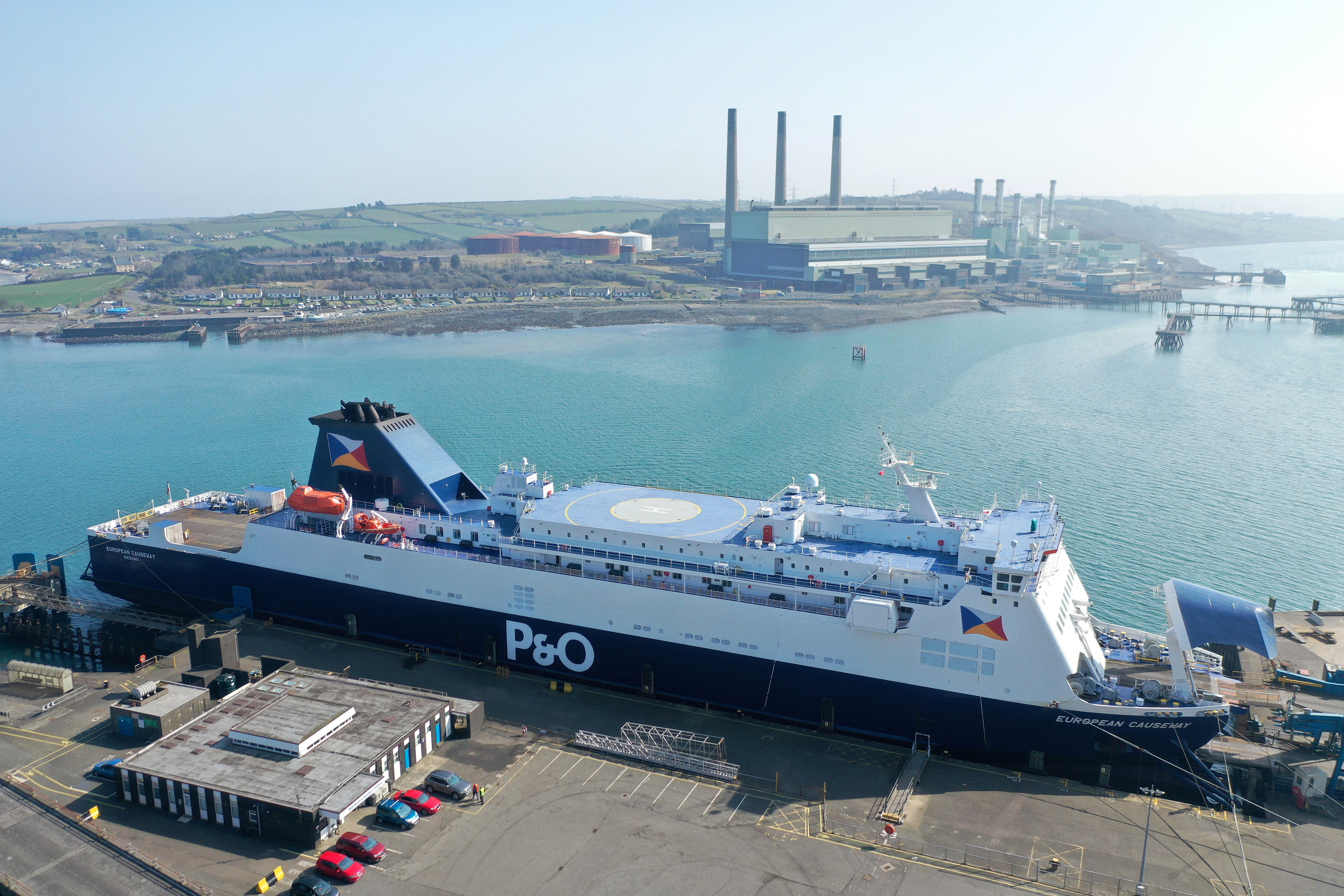 The P&O Ferries operated European Causeway (Michael Cooper/PA)