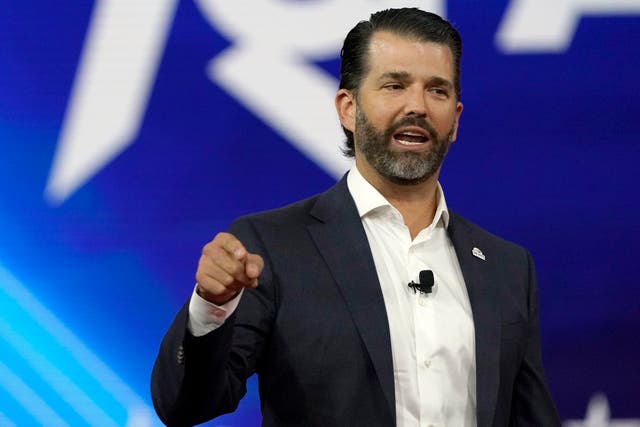 <p>File: Donald Trump Jr speaks at the Conservative Political Action Conference </p>