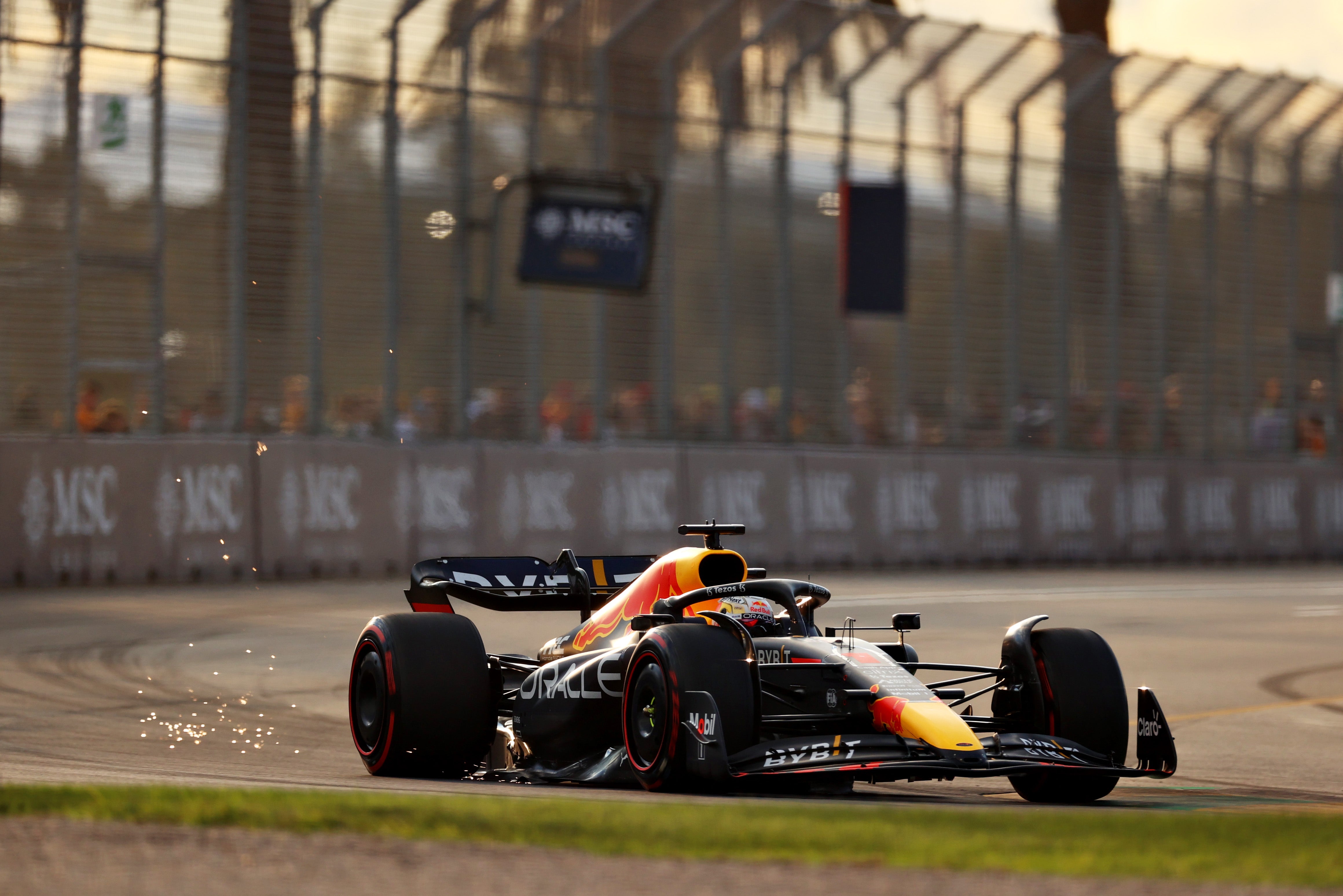 Max Verstappen qualified second in Melbourne.