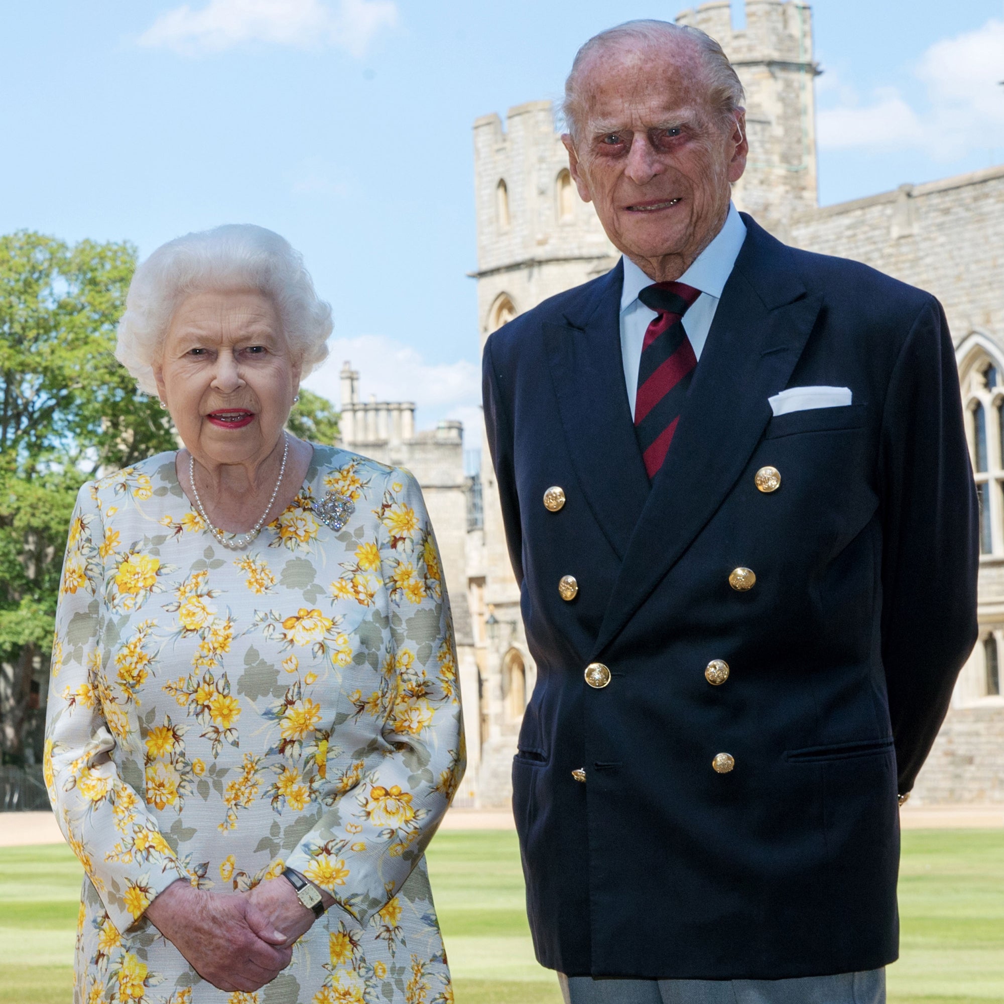 The Queen and the Duke of Edinburgh pictured at Windsor Castle in 2020 (Steve Parsons/PA)