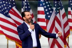 ‘A smoking rifle’: Donald Trump Jr accused of ‘treasonous criminality’ over 2020 election texts