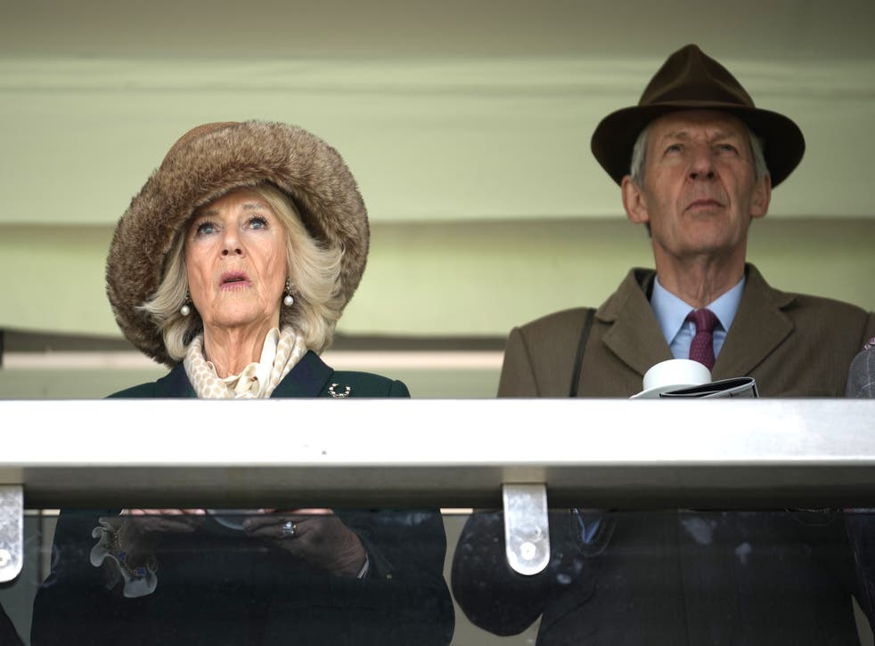 The Duchess of Cornwall attends the Randox Grand National at Aintree Racecourse (Chris Furlong/PA)