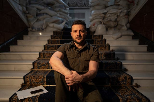 The AP Entrevista Rusia Ucrania Guerra Zelenskyy