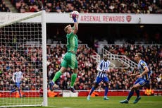 Aaron Ramsdale admits faltering Arsenal ‘not good enough’ in Brighton defeat