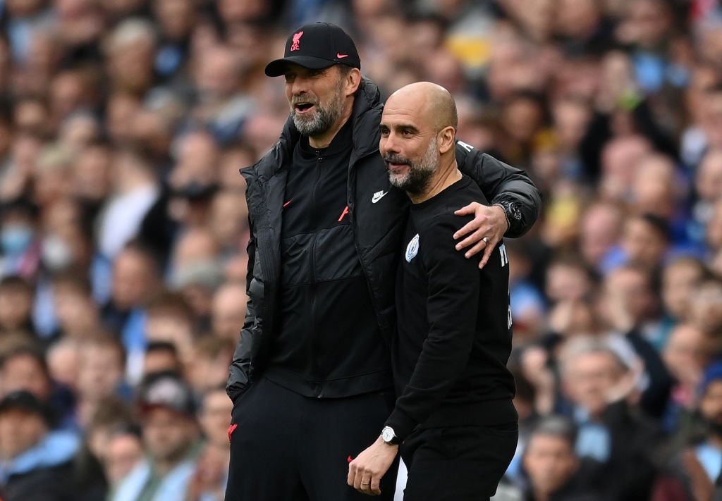 Jurgen Klopp and Pep Guardiola could not be separated in the latest chapter of their defining rivalry