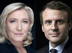 French election: Emmanuel Macron to face Marine Le Pen in second round