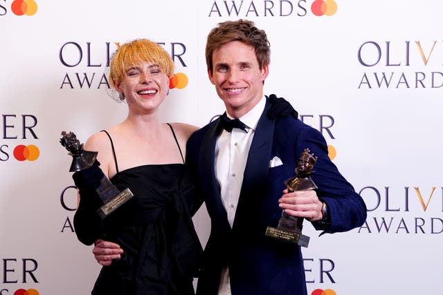 <p>Jessie Buckley and Eddie Redmayne both won Olivier awards for their roles </p>