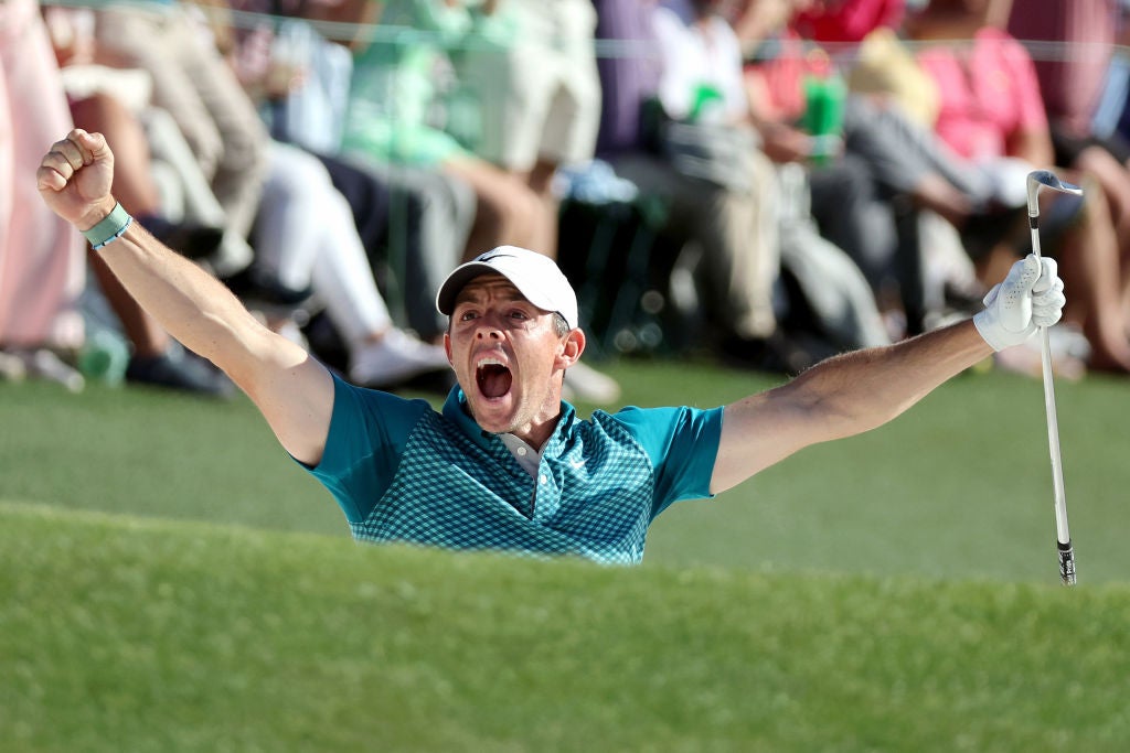 McIlroy’s birdie at the 18th bunker sparked wild scenes