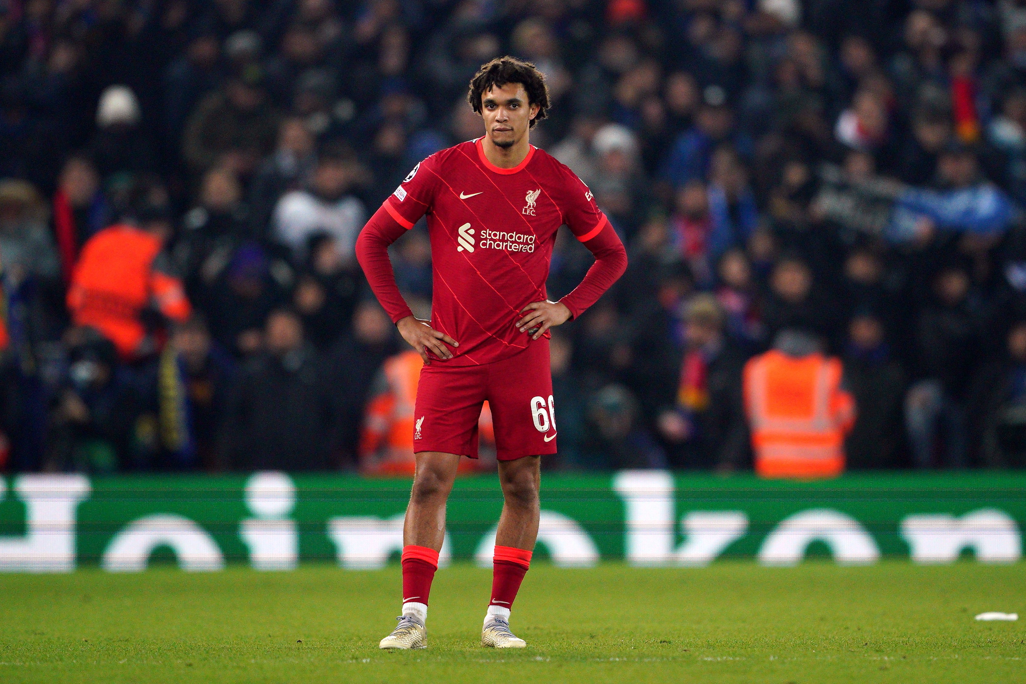 Liverpool’s Trent Alexander-Arnold accepts they need another team to do them a favour against Manchester City (Peter Byrne/PA)