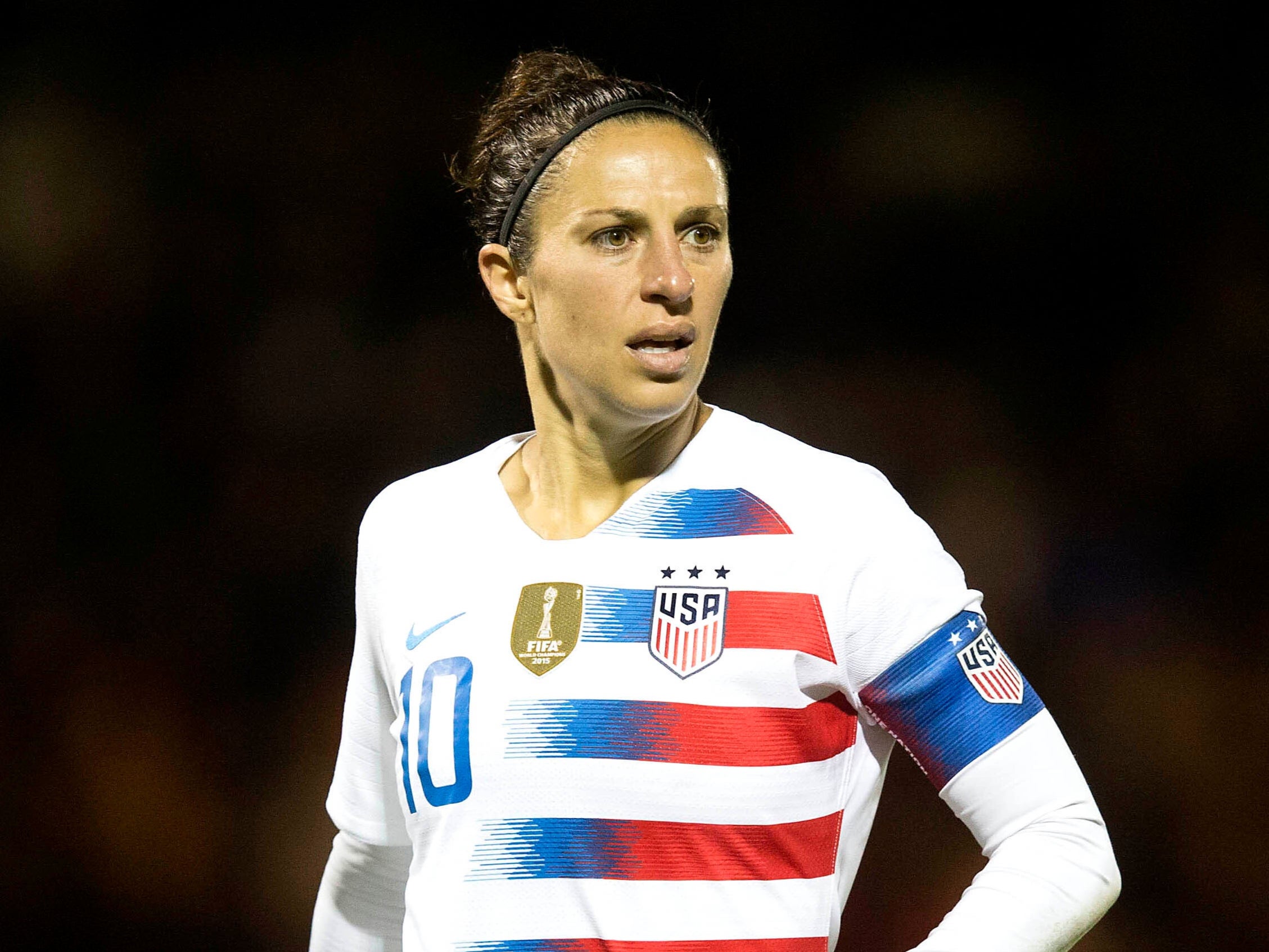 Former United States international Carli Lloyd will play in Soccer Aid in London this summer