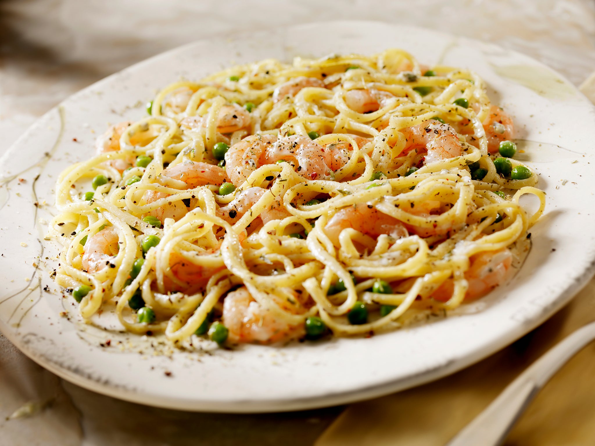 Zesty piccata sauce of fresh lemon juice, briny capers and rich butter is the inspiration behind this weeknight seafood pasta