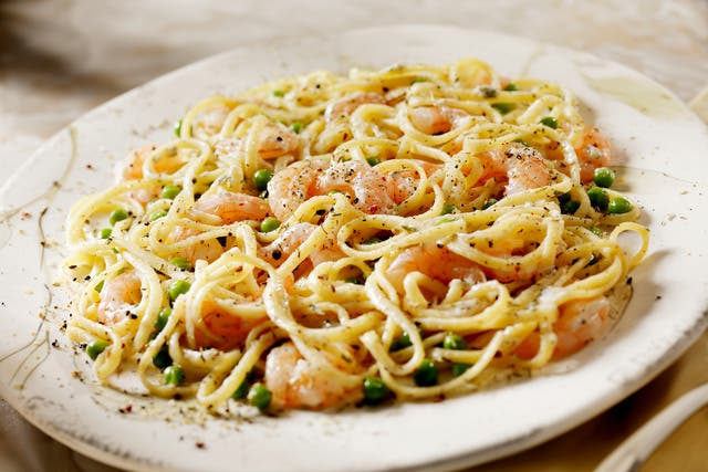 <p>Zesty piccata sauce of fresh lemon juice, briny capers and rich butter is the inspiration behind this weeknight seafood pasta</p>