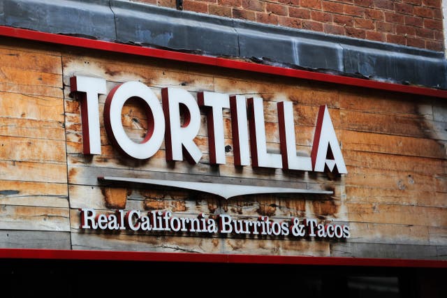 Restaurant chain Tortilla has reported a jump in sales (Mike Egerton/PA)