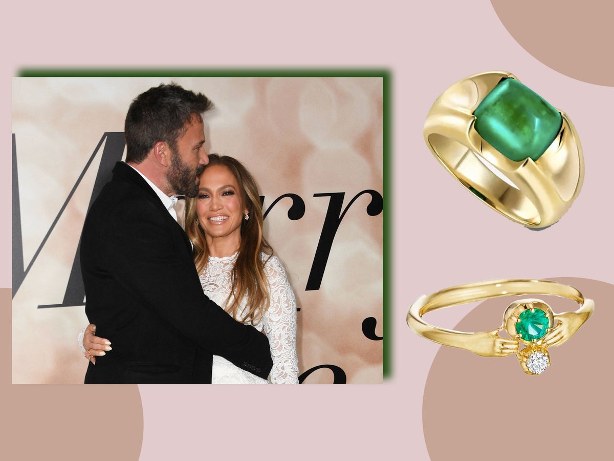Jennifer Lopez’s engagement ring is a green diamond showstopper – shop these similar emerald pieces
