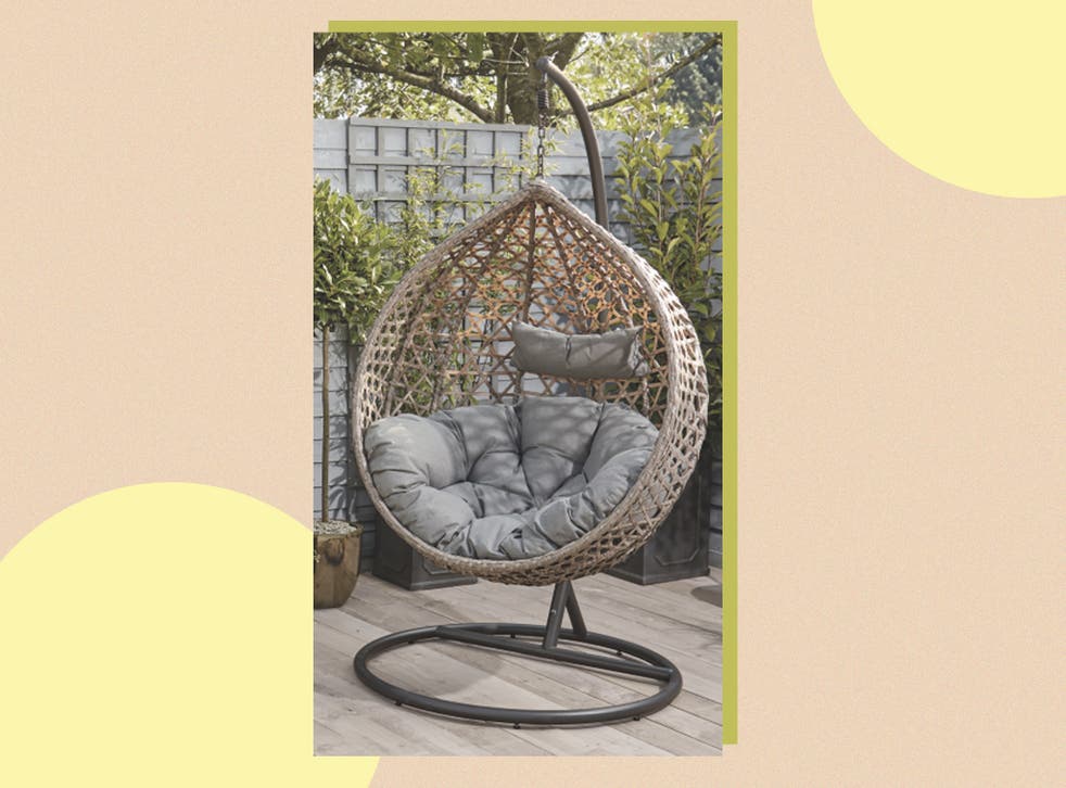 <p>The supermarket’s chair boasts a rattan, cocooning design</p>