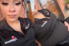 Pregnant Applebees worker cries after manager allegedly fatshames her