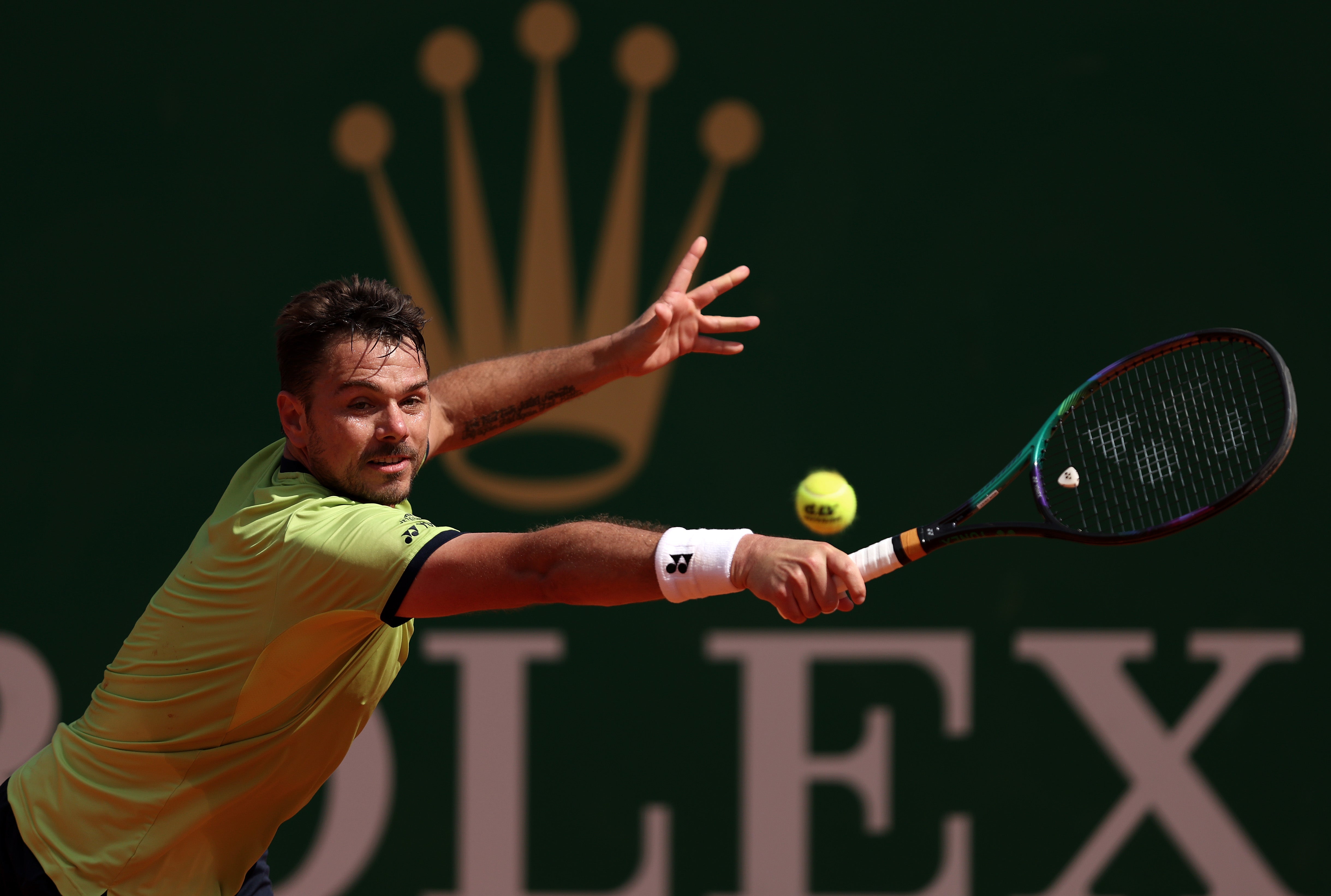 Stan Wawrinka was defeated in three sets in Monte Carlo