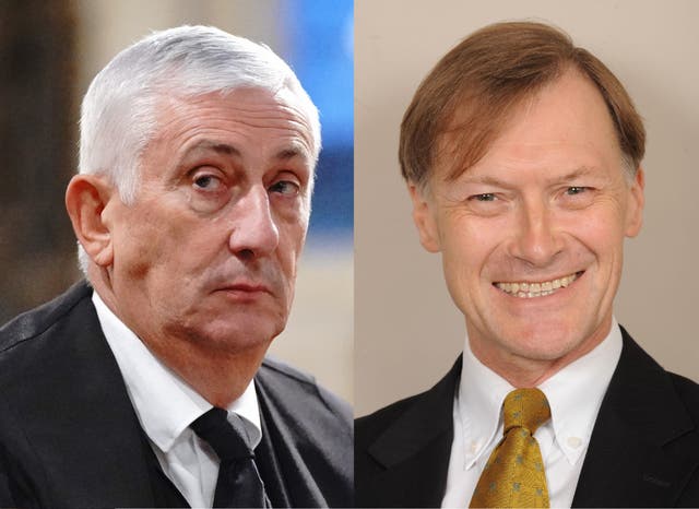 Speaker of the House, Sir Lindsay Hoyle, and Sir David Amess (PA)