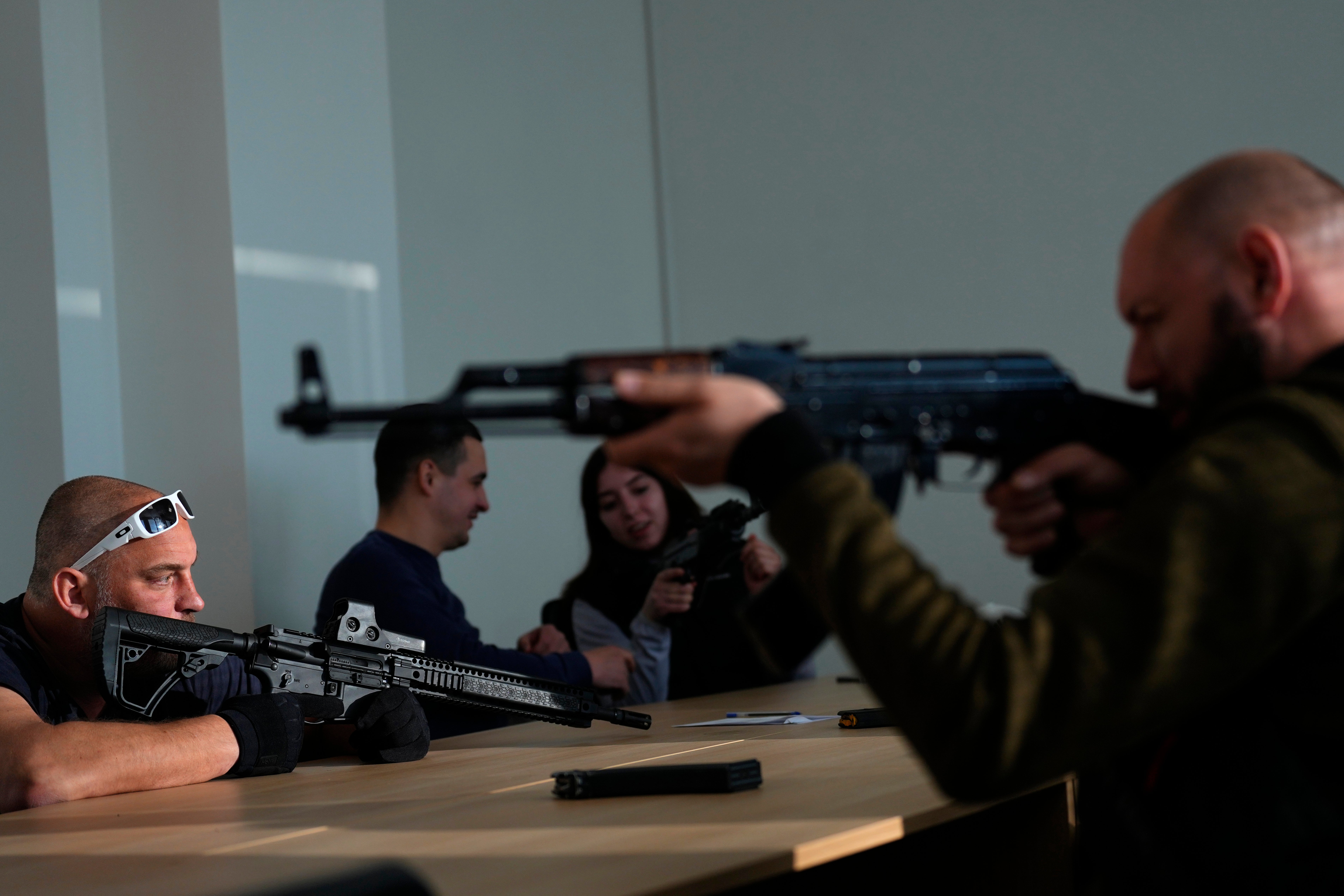 Russia Ukraine War Shooting Training