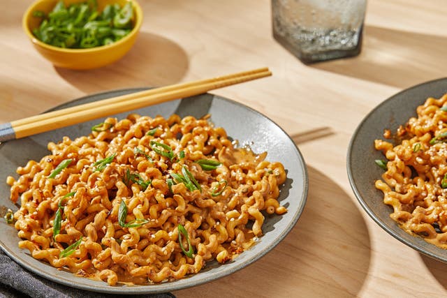 <p>Chinese sesame paste and a spicy chilli oil turn these simple noodles into something complex, savoury and satisfying</p>