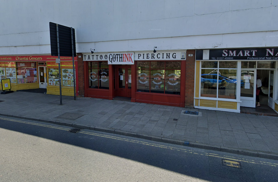 GothInk tattoo parlour in Canterbury has been roped off by police