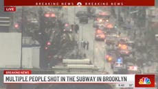 Brooklyn shooting - live: Manhunt for shooter after multiple shot on NYC subway during rush hour