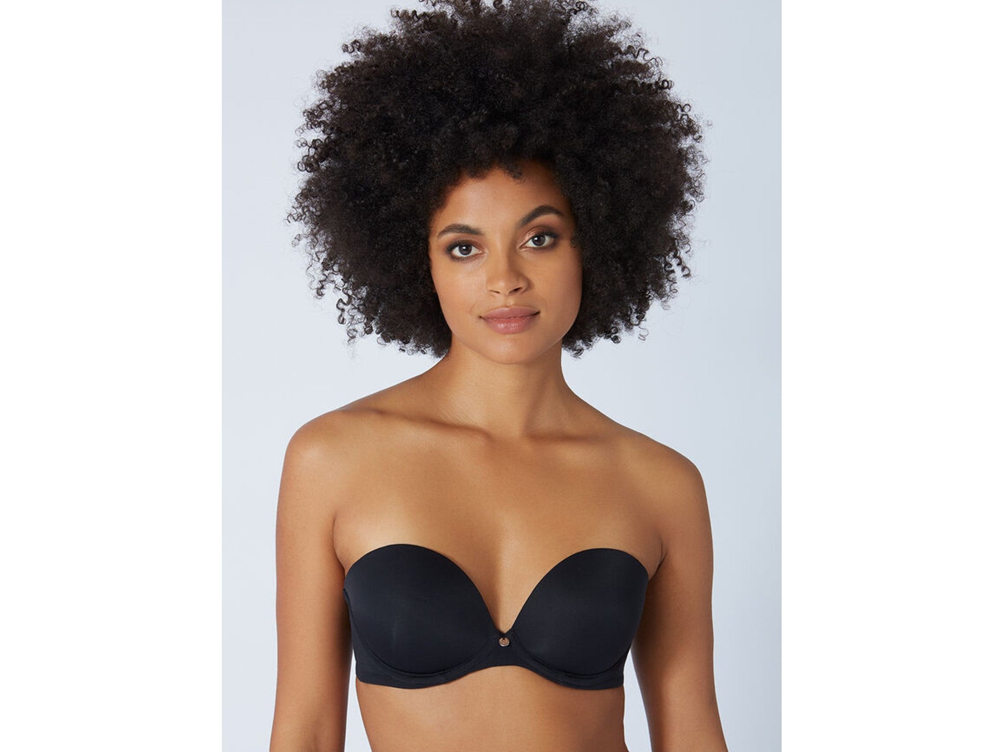 Pour Moi Definitions strapless bra in black