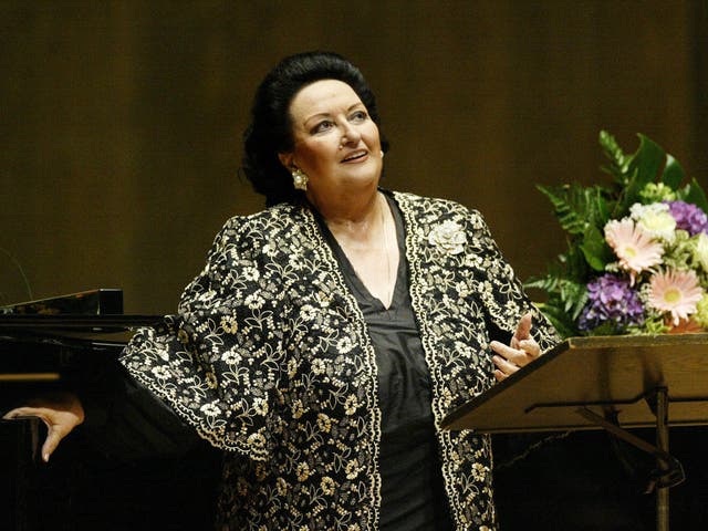 <p>Montserrat Caballe at the Gewandhaus concert hall in Leipzig in October 2005</p>