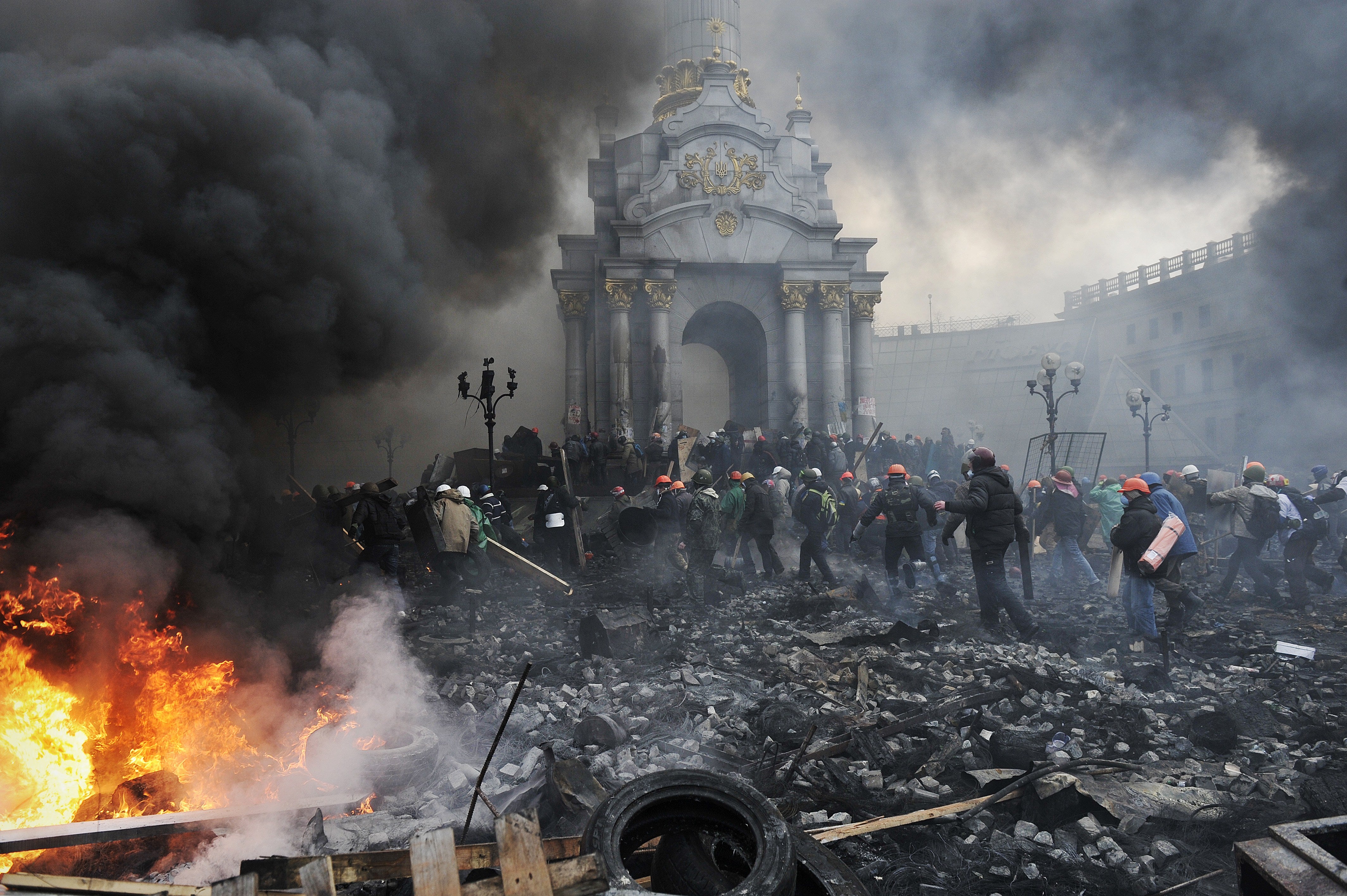 Almost 100 people were shot during the protests in the centre of Kyiv in 2014