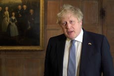 Boris Johnson resists calls to quit after becoming first UK prime minister to be punished for breaking law