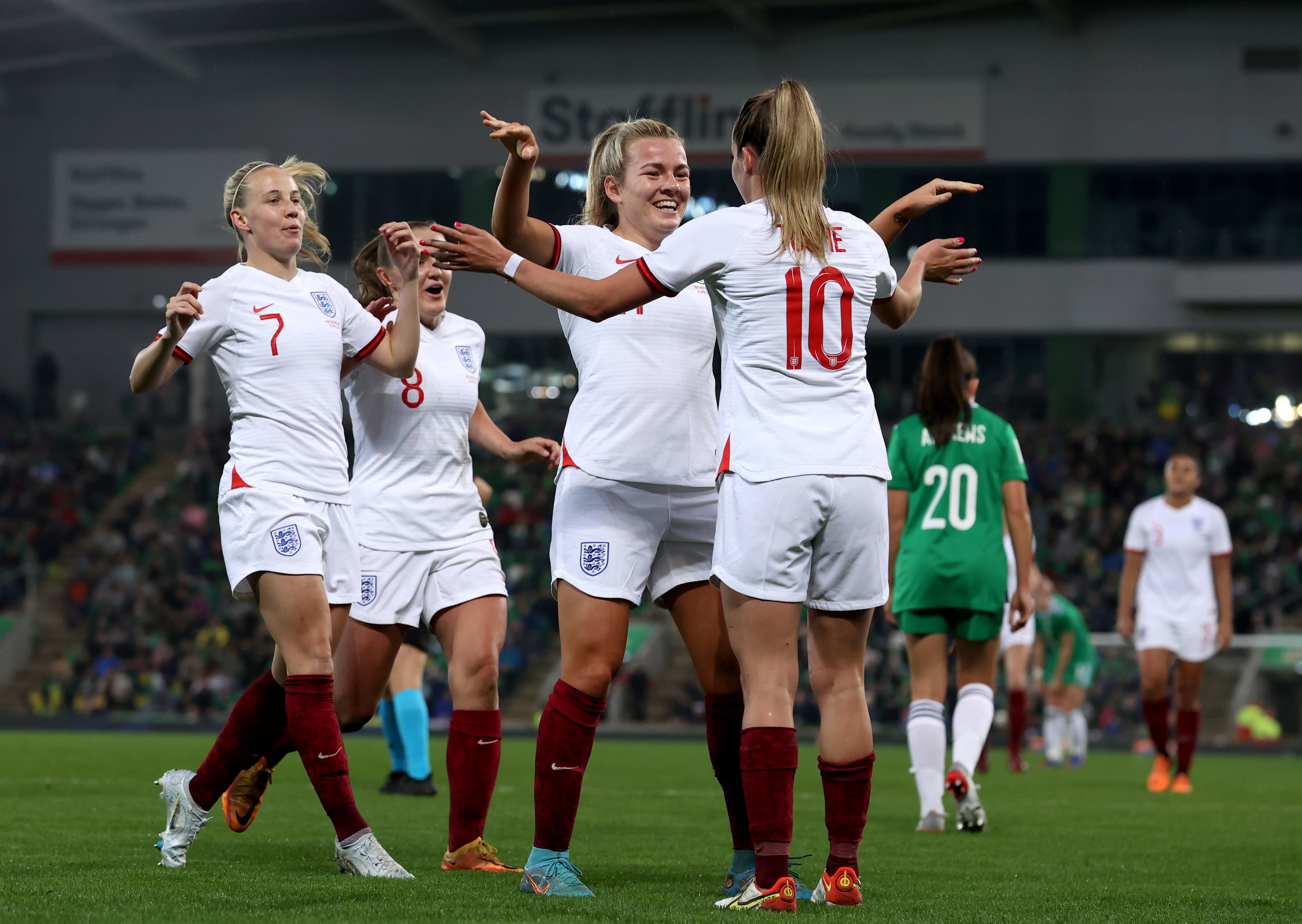 England and Northern Ireland square off in a Women’s World Cup qualifier