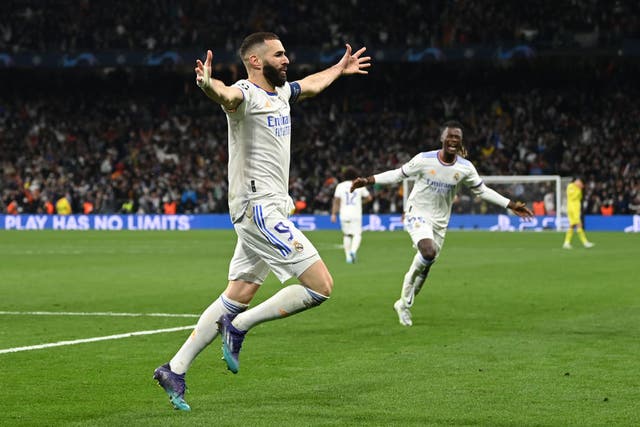 <p>Karim Benzema knocked out Chelsea in extra time with his fourth goal of the tie  </p>