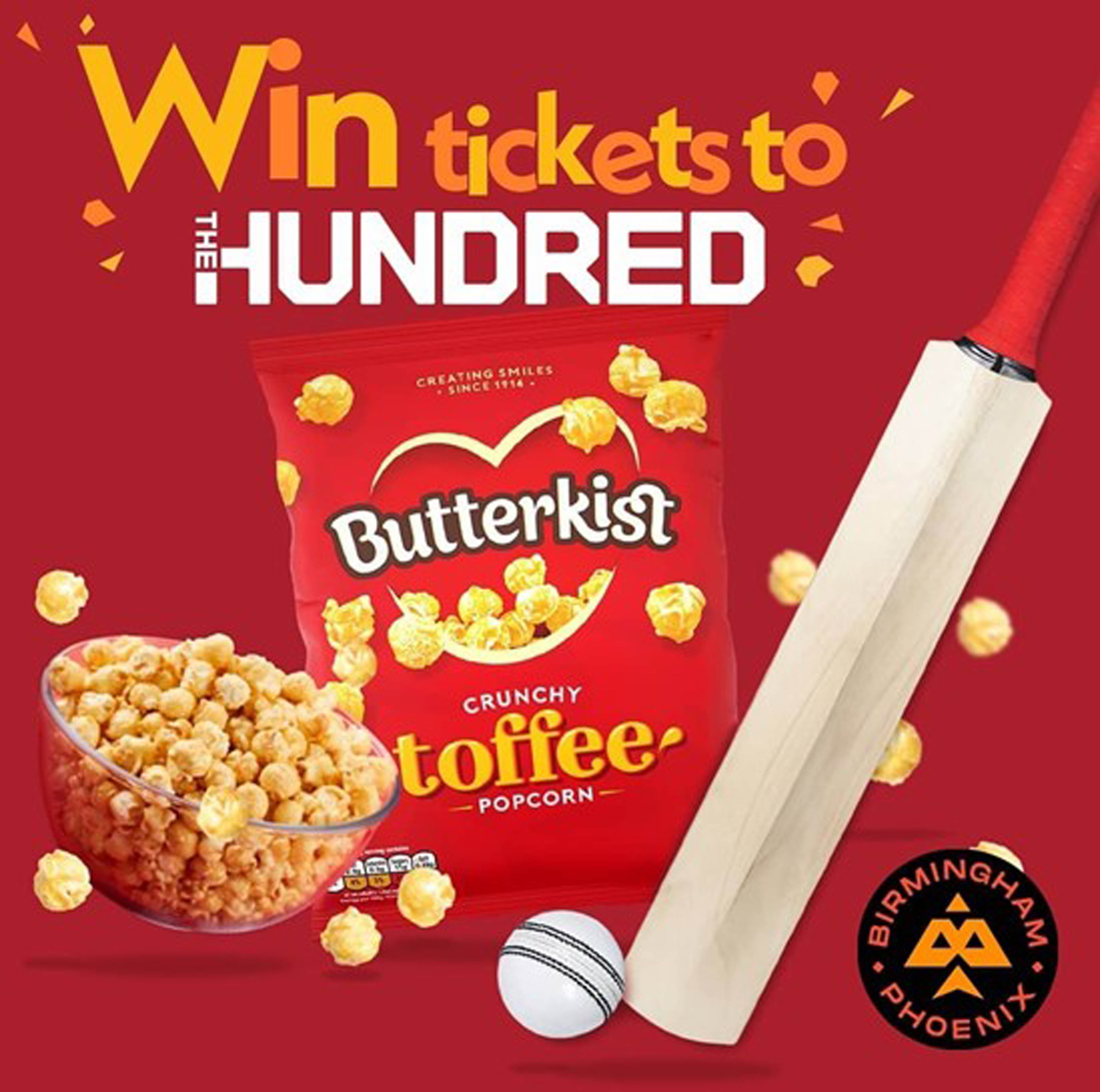 The ad for The Hundred featuring KP Snacks brand Butterkist (ASA/PA)