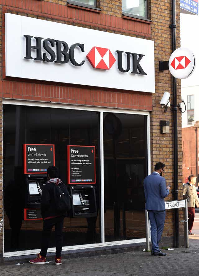 A branch of HSBC in Tooting Broadway, London (PA)