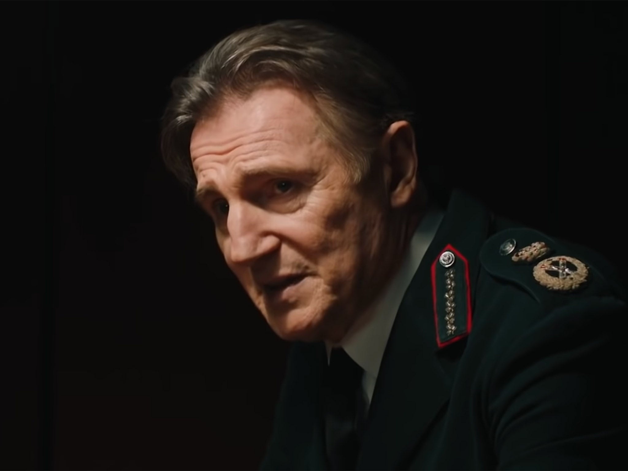 Liam Neeson featured in the first episode of the final series of Derry Girls , playing a policeman