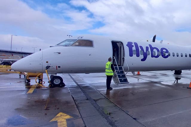 <p>Second try: Flybe’s inaugural flight from Birmingham to Belfast City in April 2022 </p>