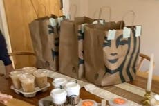 Four-year-old orders loads of Starbucks snacks by playing on uncle’s phone