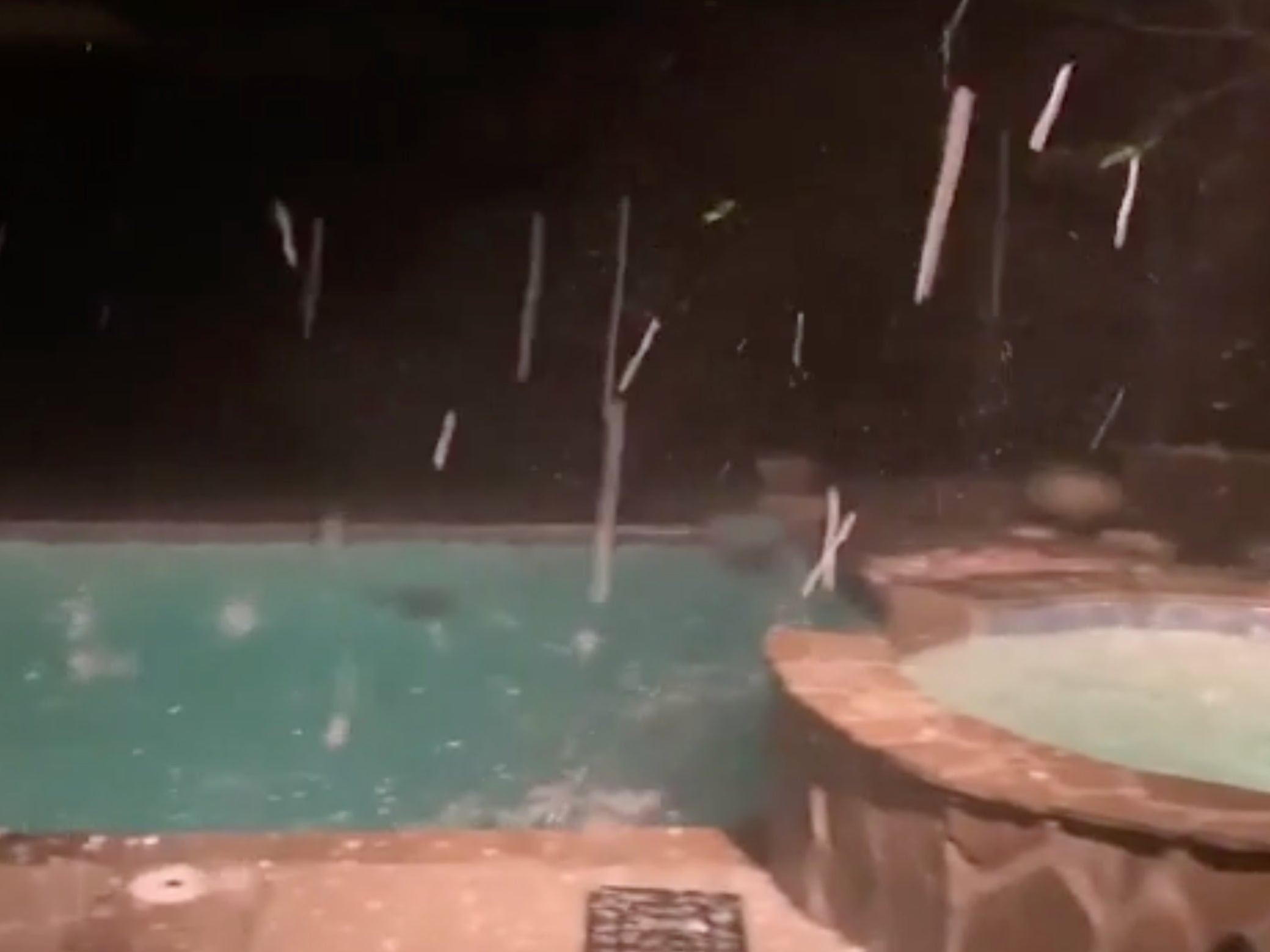 <p>The tornado outbreak was accompanied by golf-ball sized hail</p>