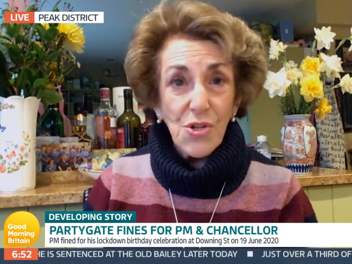 Edwina Currie criticised for ‘callous’ tweet to man who could not hug family at funeral due to Covid rules