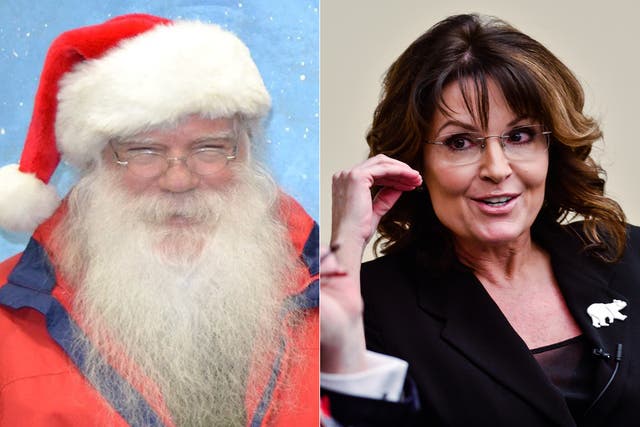 <p>Santa Claus – who legally adopted the named 17 years ago – and Sarah Palin are among almost 50 candidates </p>