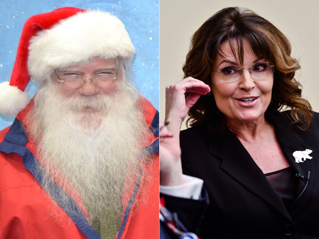 Sarah Palin, Alaska için savaşta gerçek hayattaki Noel Baba'yı yenebilir mi?