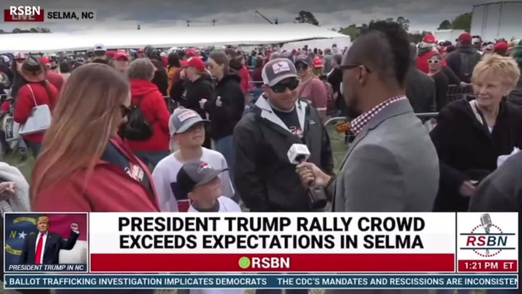 Child at Trump rally says he’s excited to see Joe Biden