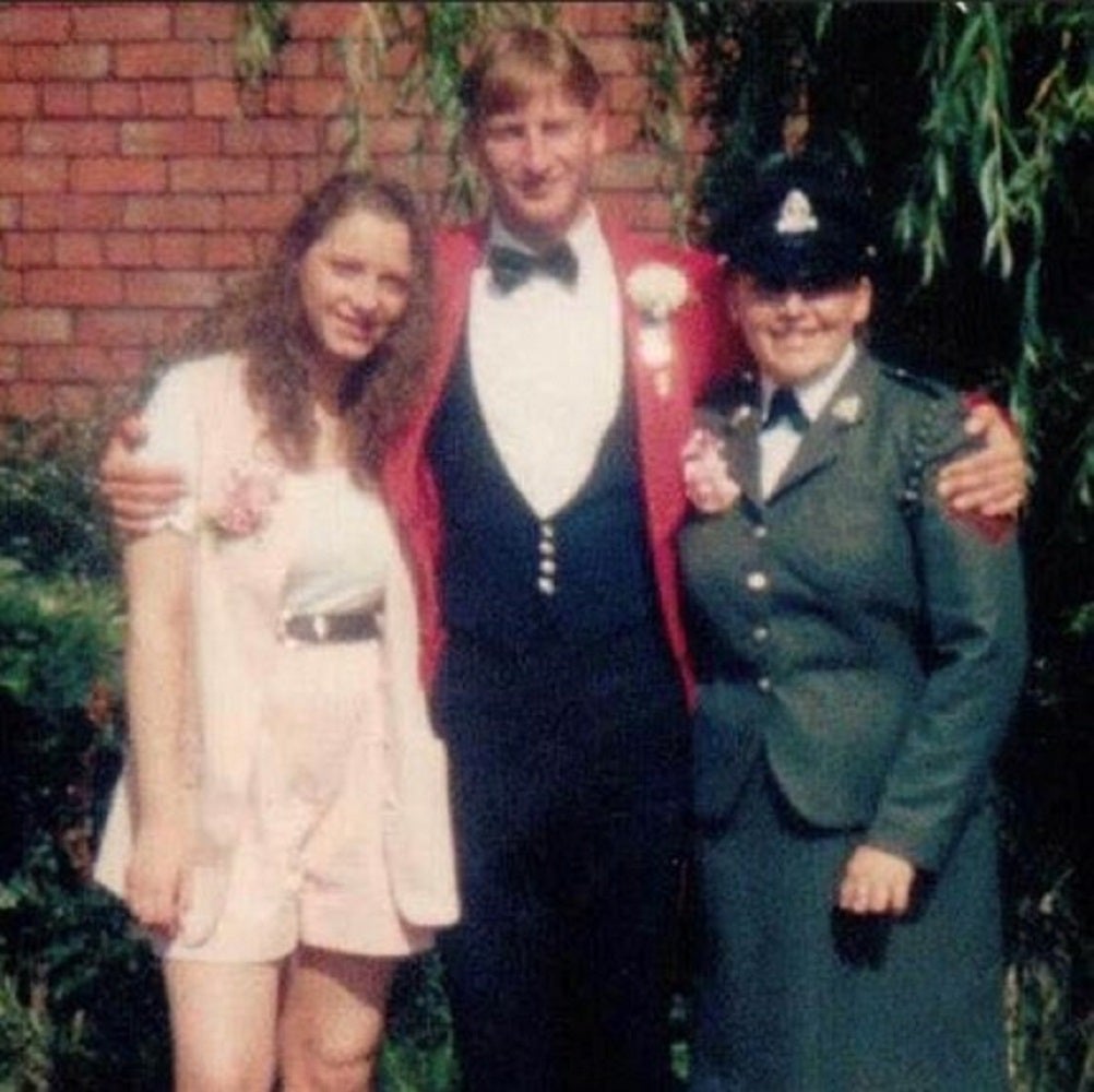 Tracey-Ann Knight ,Denise’s sister (left), her late brother Stephen (middle) and Denise Kidger (right) (Denise Kidger and PA)