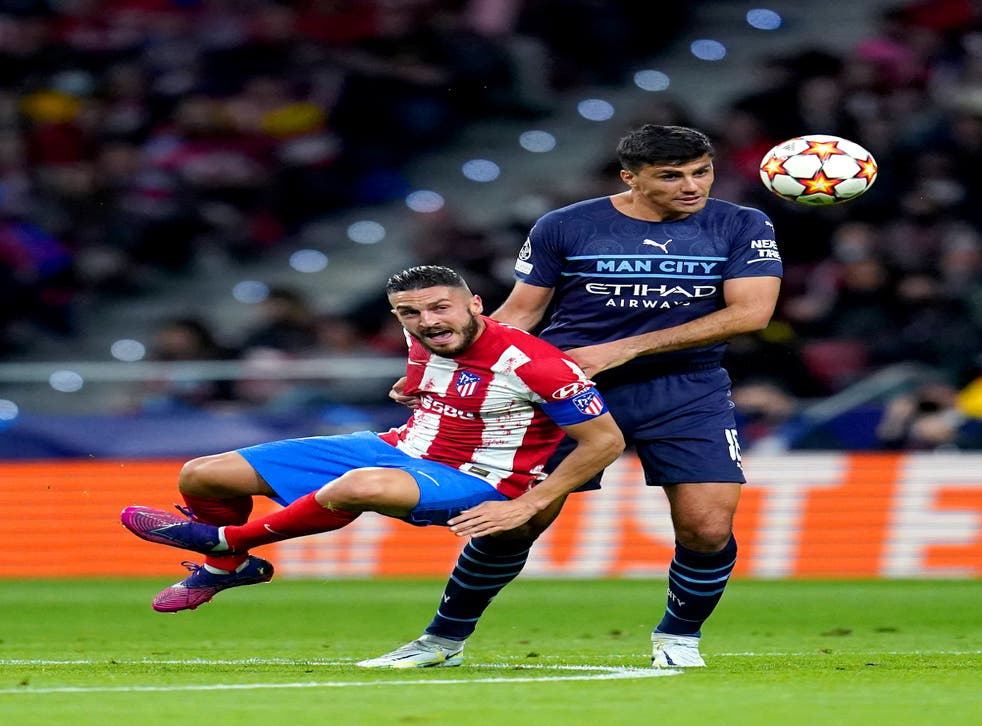Rodri felt Manchester City showed their mental resilience against Atletico Madrid (Nick Potts/PA)