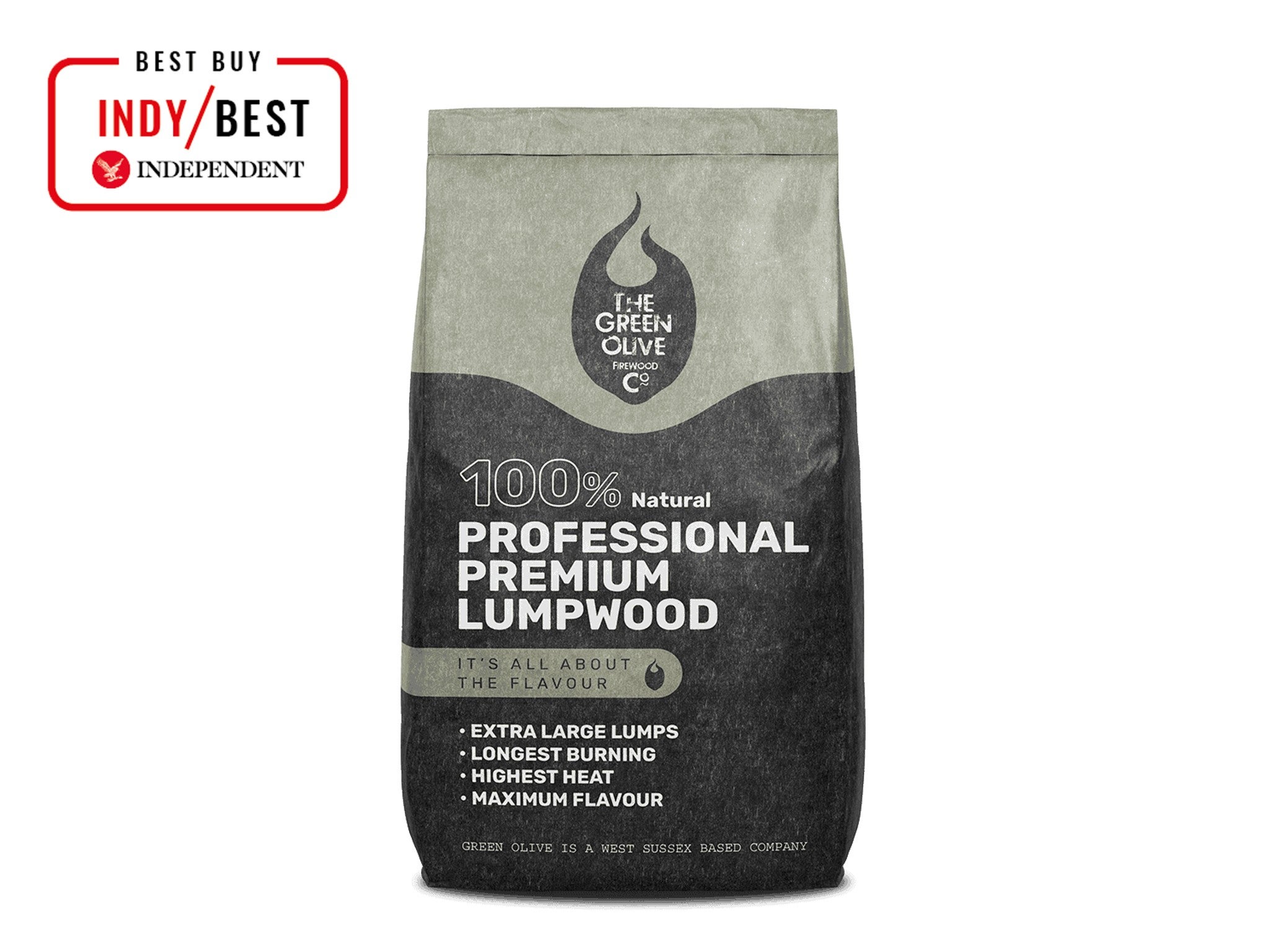The Green Olive Firewood Co premium professional lumpwood charcoal indybest