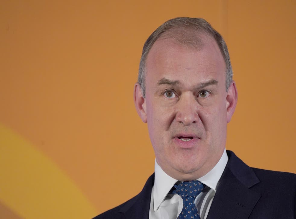 Sir Ed Davey was in the Scottish Highlands (Ian West/PA)