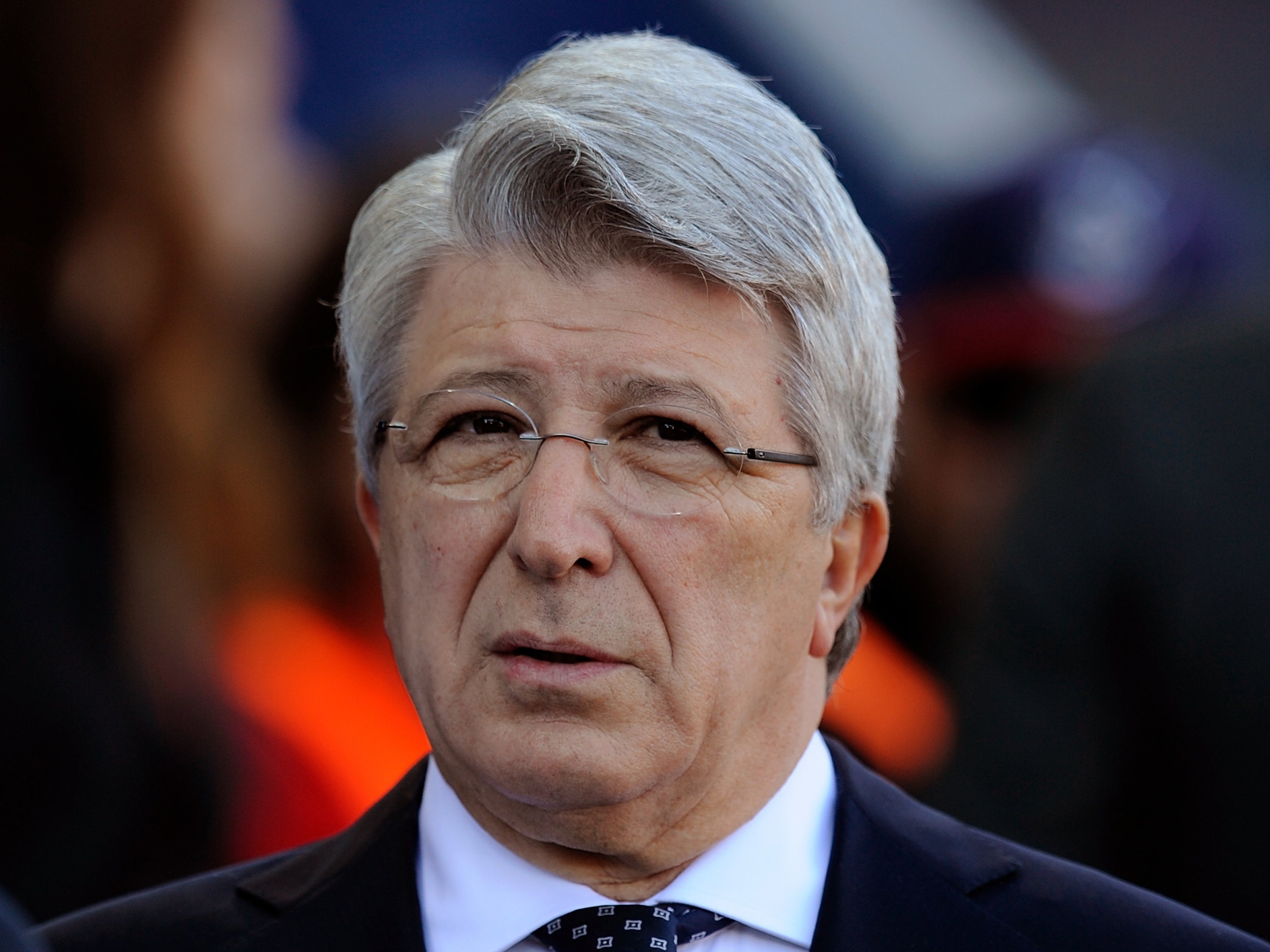 Atletico Madrid president Enrique Cerezo