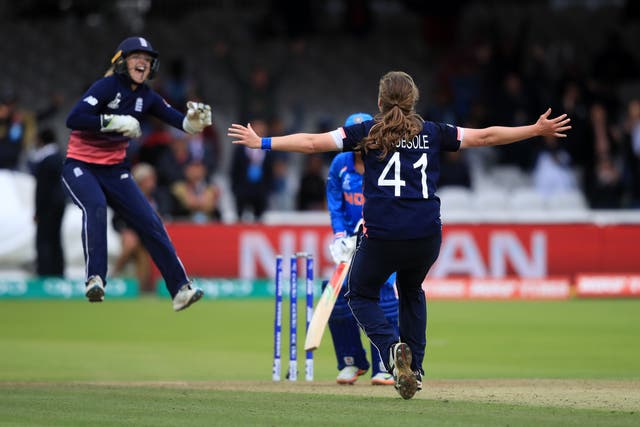 Anya Shrubsole was key to England winning the 2017 Women’s World Cup (John Walton/PA)